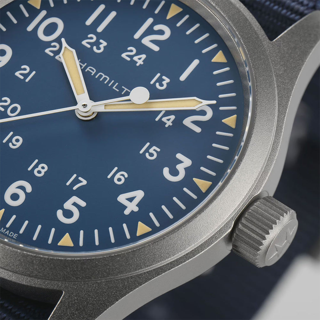 Orologio in acciaio Khaki Field Mechanical Hamilton