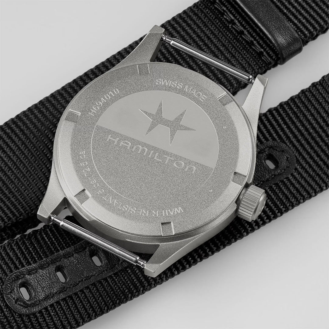Watch in steel Khaki Field Quartz Hamilton