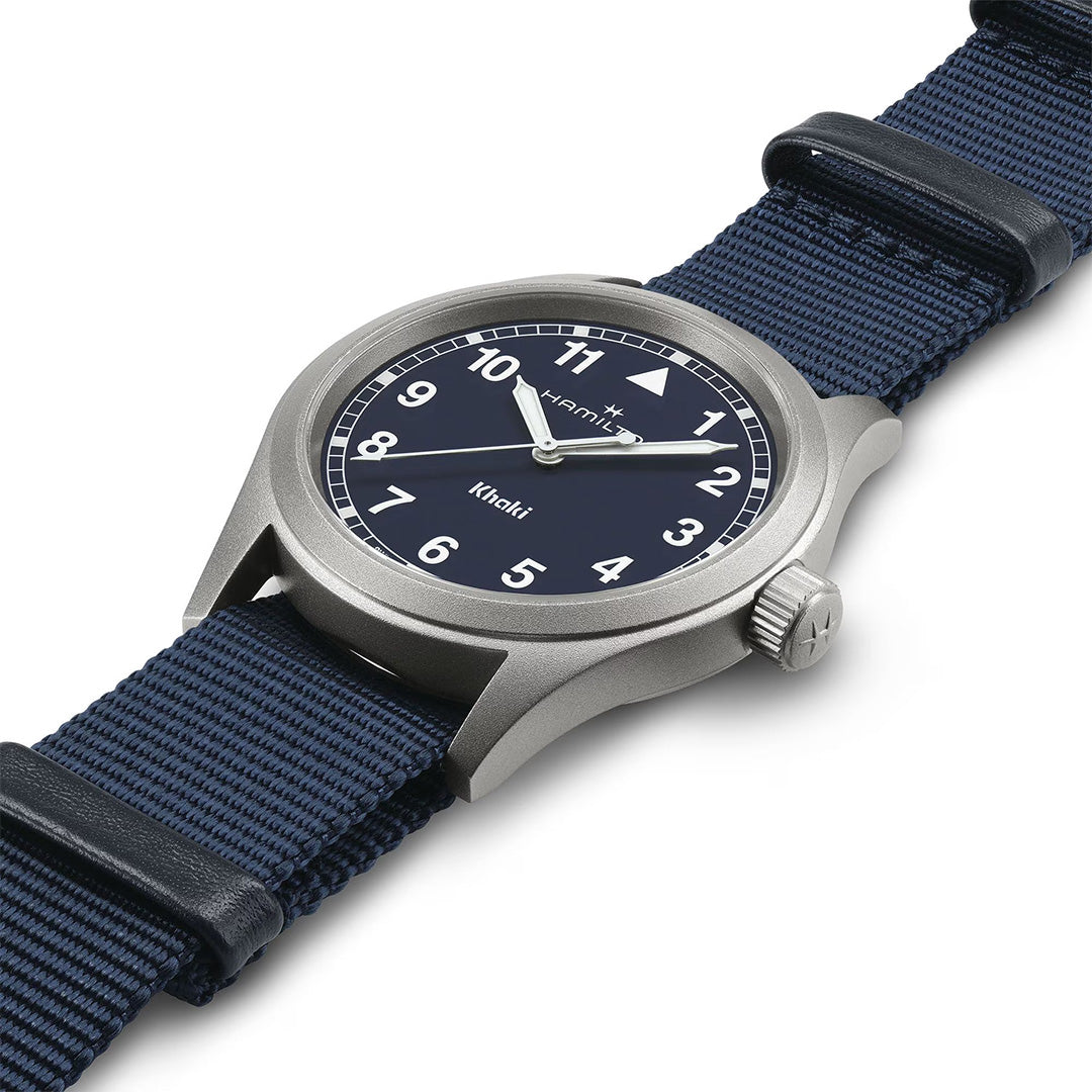 Watch in steel Khaki Field Quartz Hamilton
