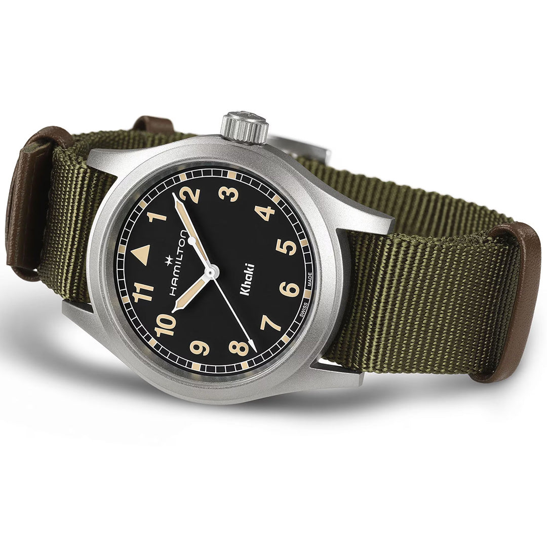 Watch in steel Khaki Field Quartz Hamilton