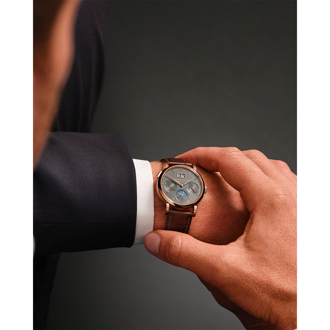 Orologio in oro rosa Saxonia Annual Calendar A lange soehne