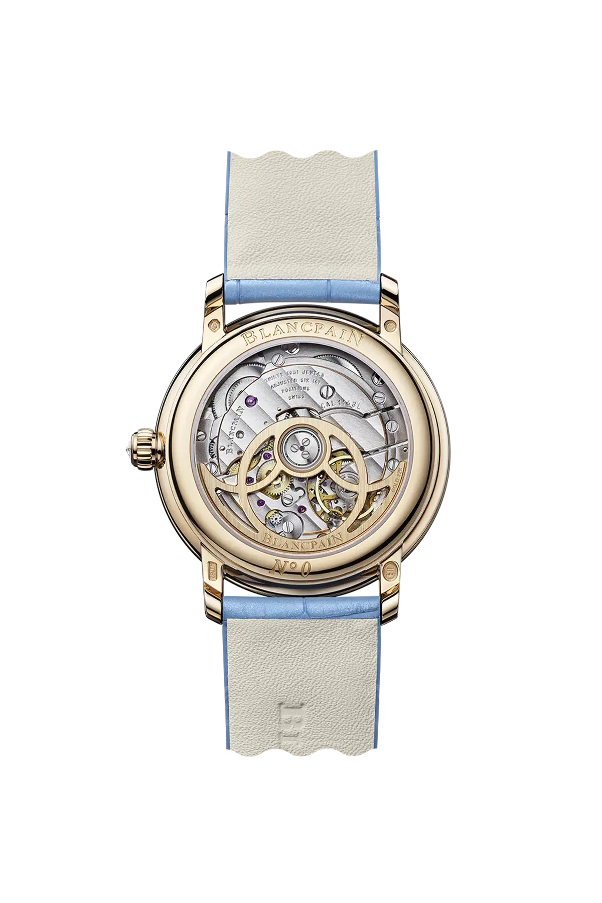 Orologio in oro rosa Ladybird Colors Phases de Lune Blancpain