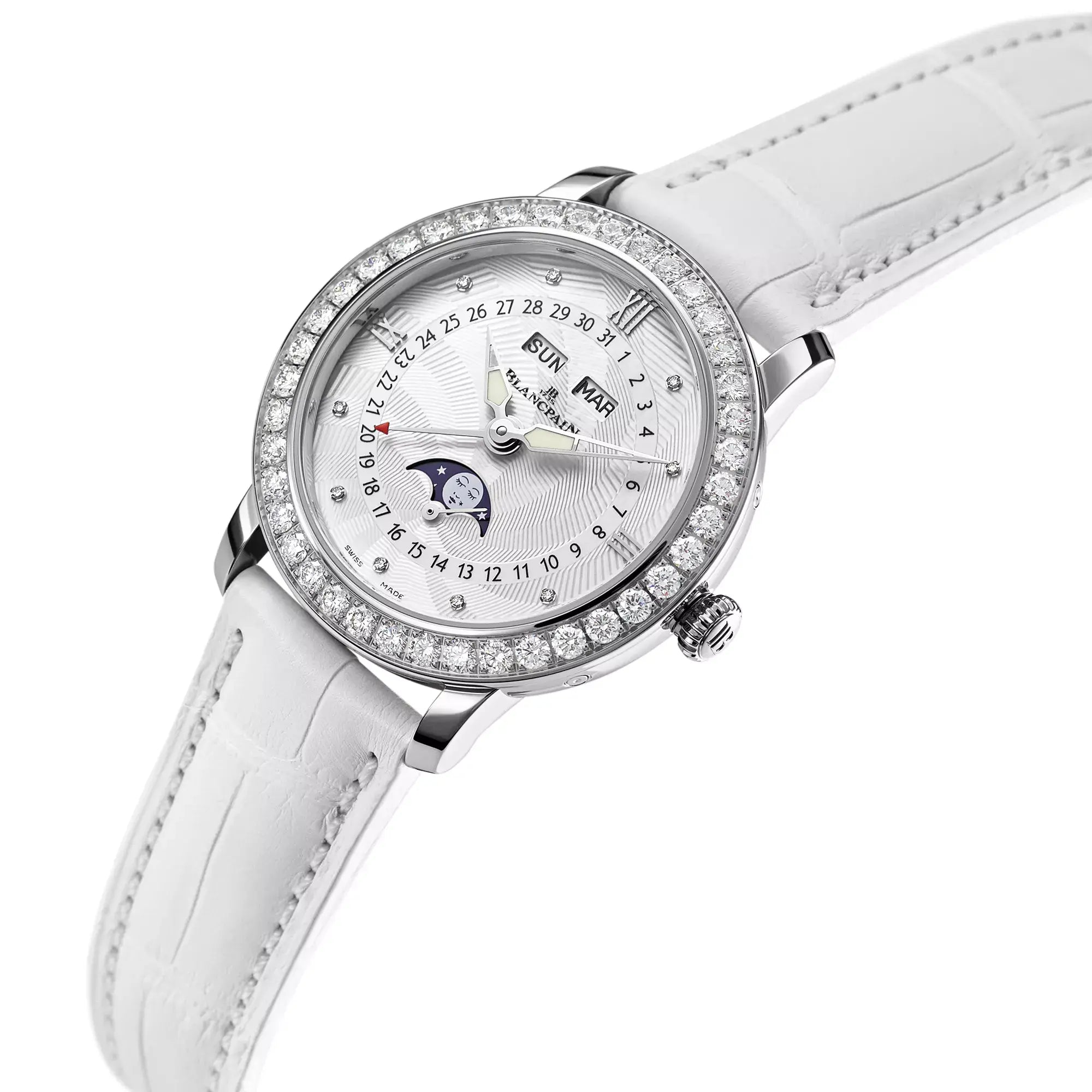 Orologio in acciaio Ladybird Quantième Complet Blancpain