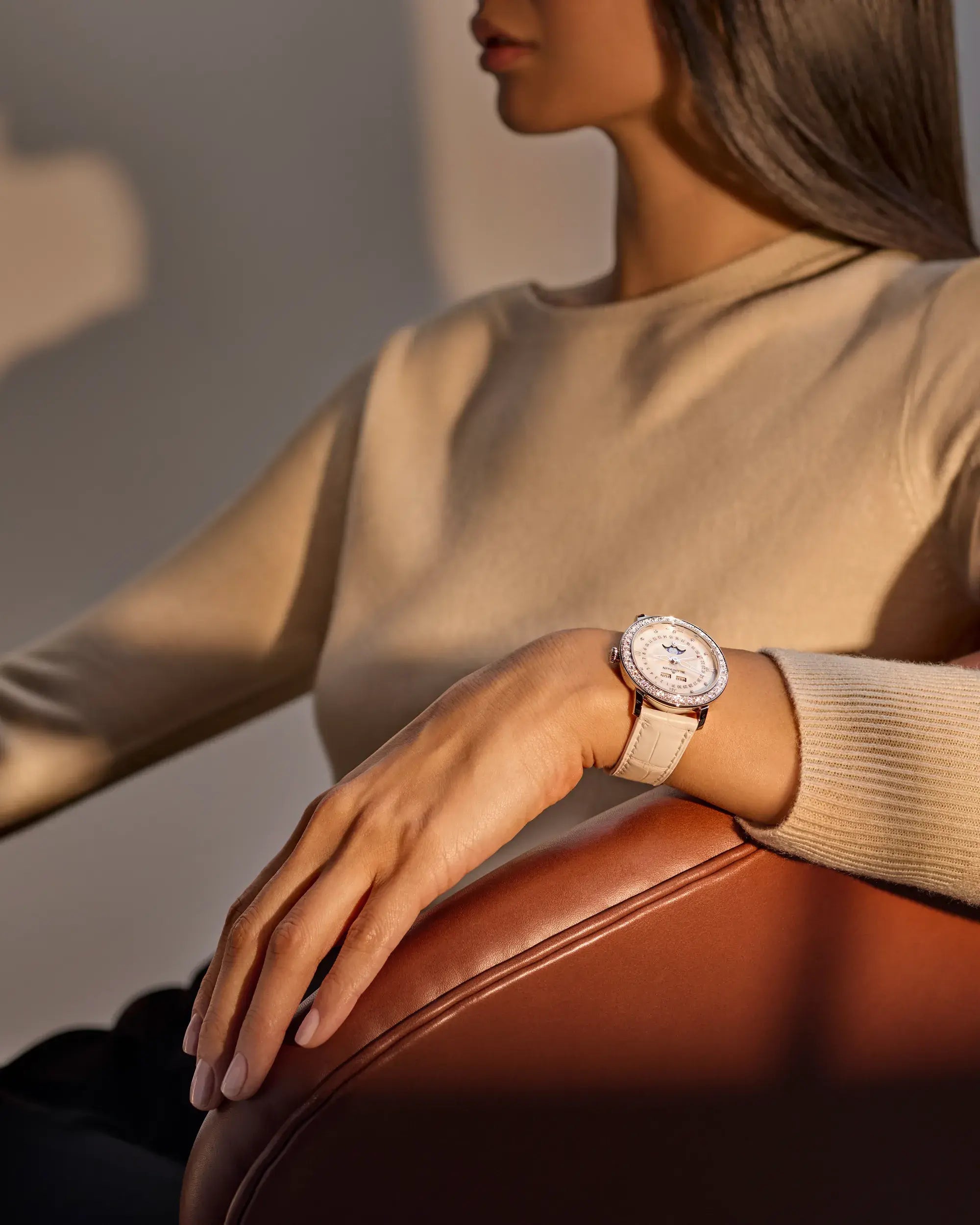 Orologio in acciaio Ladybird Quantième Complet Blancpain