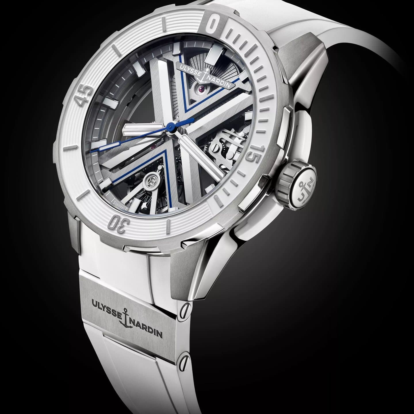 Watch in titanium Diver X Skeleton Ulysse nardin