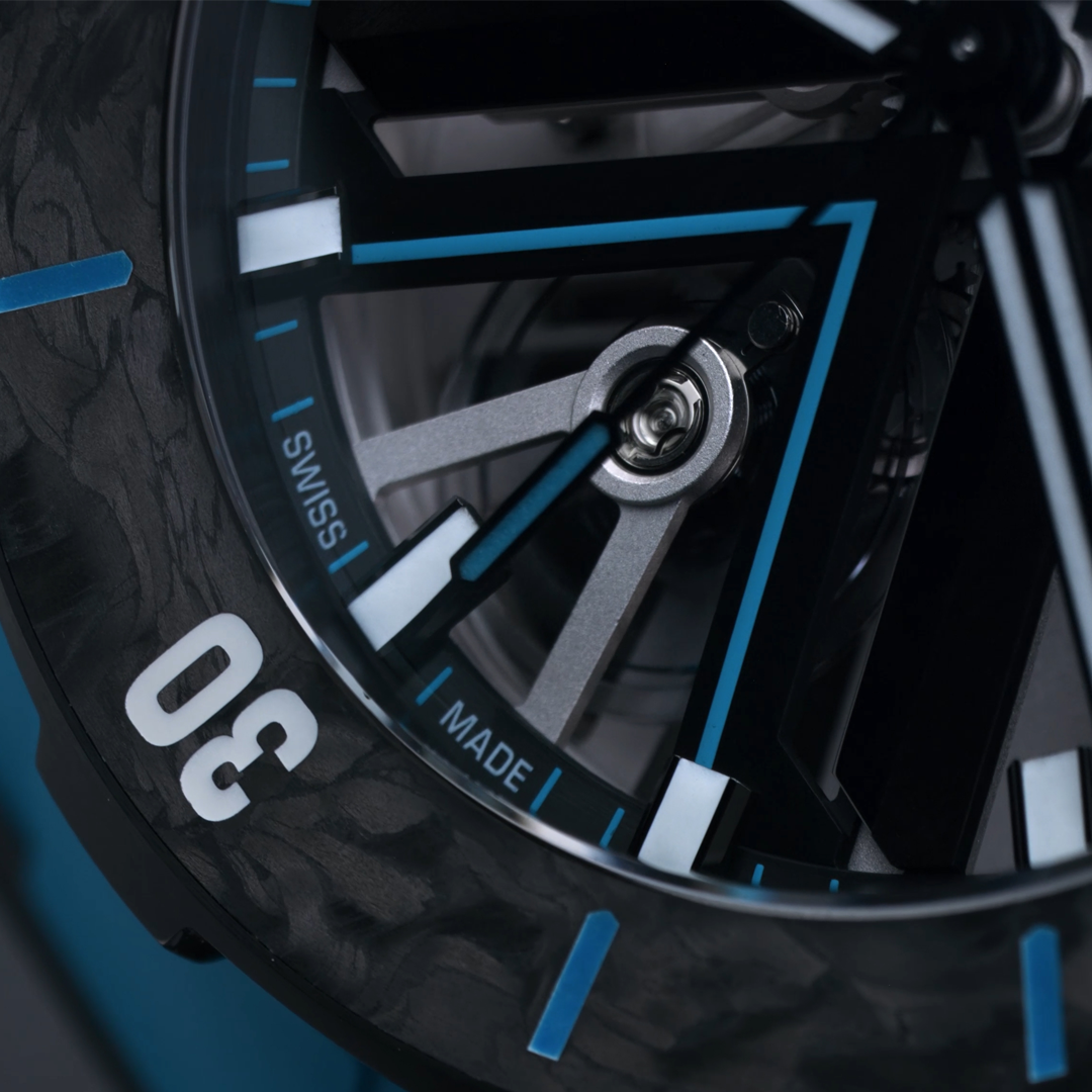 Orologio in titanio Diver X Skeleton Azure Ulysse nardin