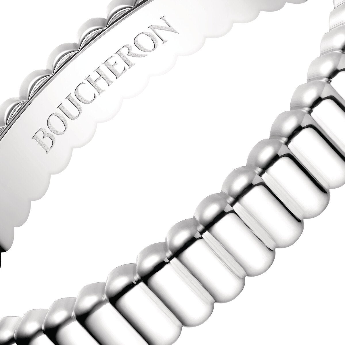 Gioiello in oro bianco Anello Grosgrain Boucheron