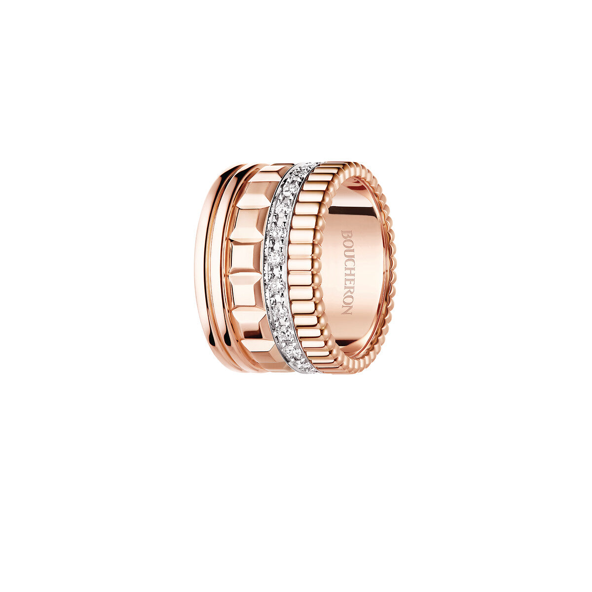 Ring in rose gold Quatre Radiant Large Ring Boucheron