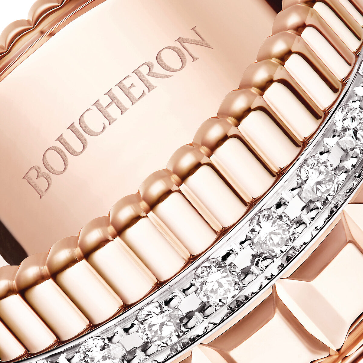 Gioiello in oro rosa Anello Quatre Radiant Large Boucheron