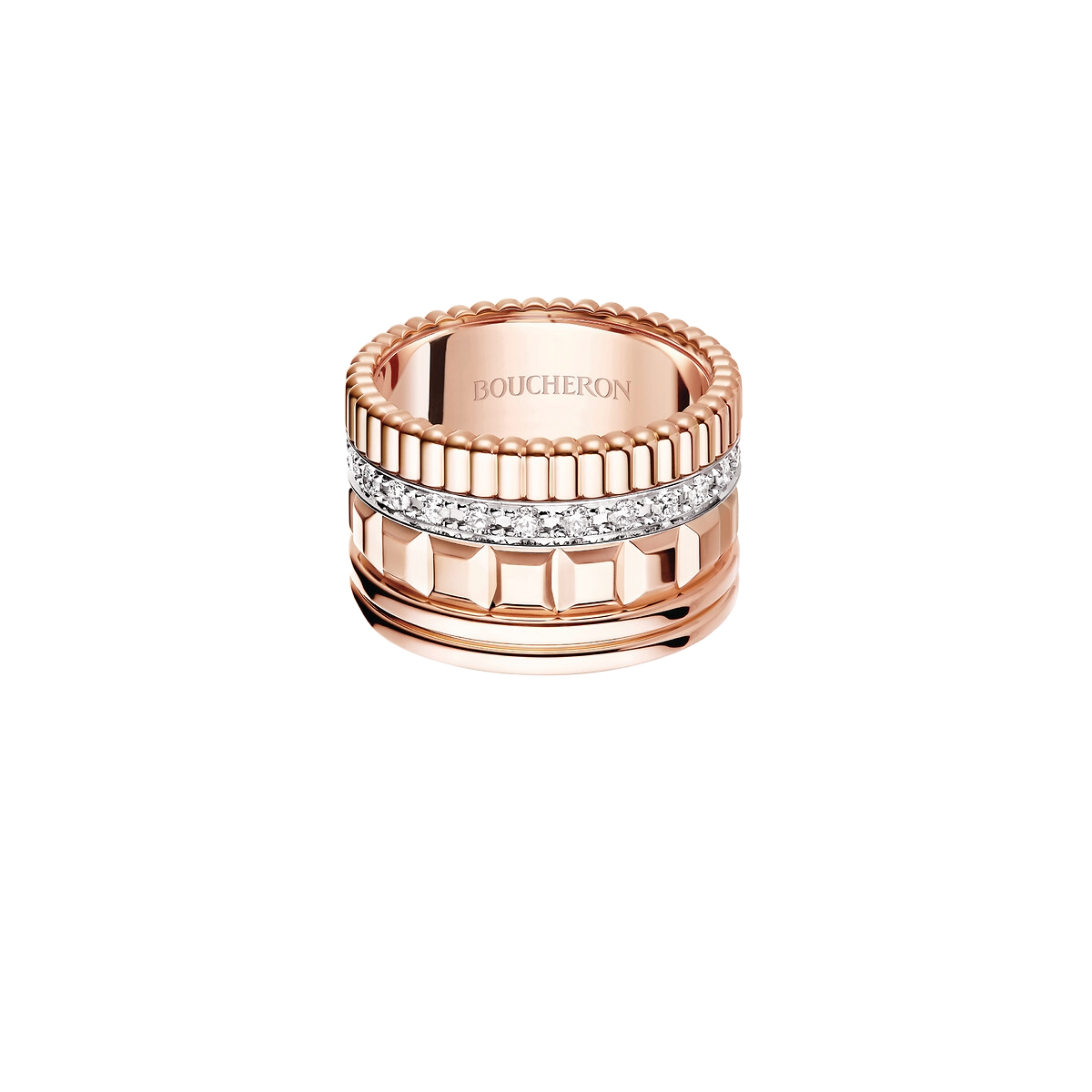 Gioiello in oro rosa Anello Quatre Radiant Large Boucheron