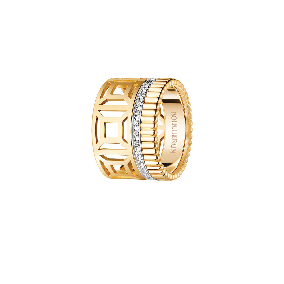 Ring in yellow and white gold Quatre Radiant Ring
 Boucheron