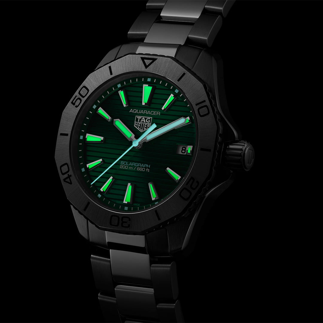 Watch in steel Aquaracer Professional 200 Solargraph Tag heuer