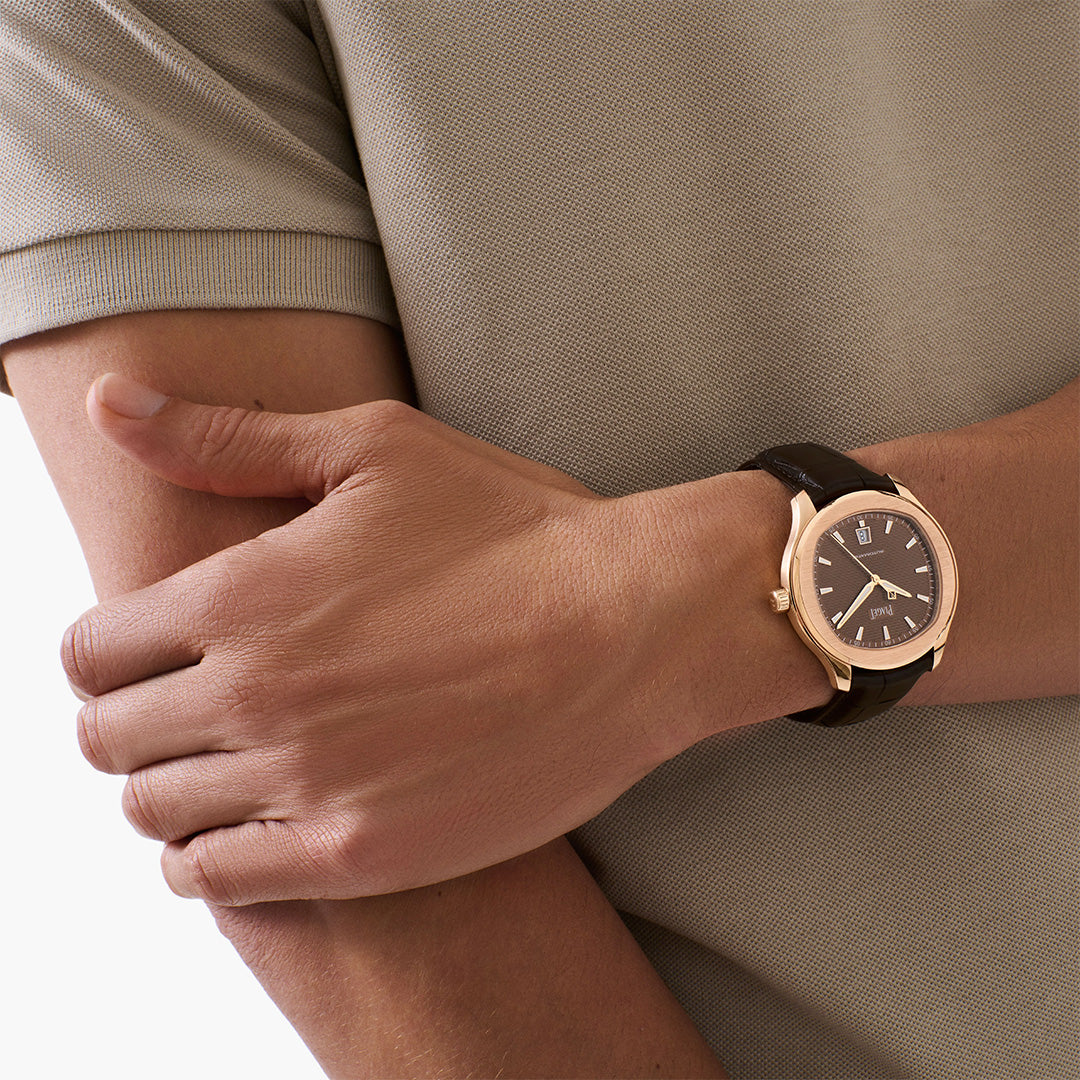 Watch in rose gold Piaget Polo Date Piaget