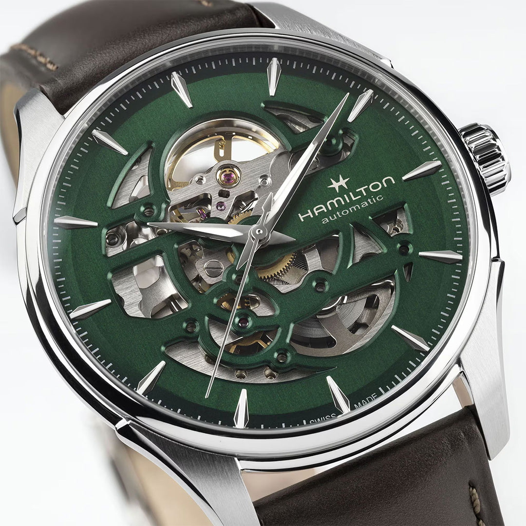 Orologio in acciaio Jazzmaster Skeleton Auto Hamilton