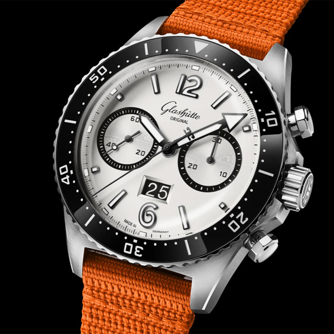 Watch in steel SeaQ Chronograph Glashutte original