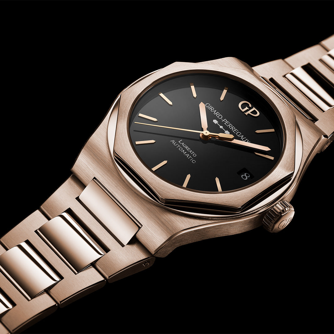 Orologio in oro rosa Laureato Girard perregaux