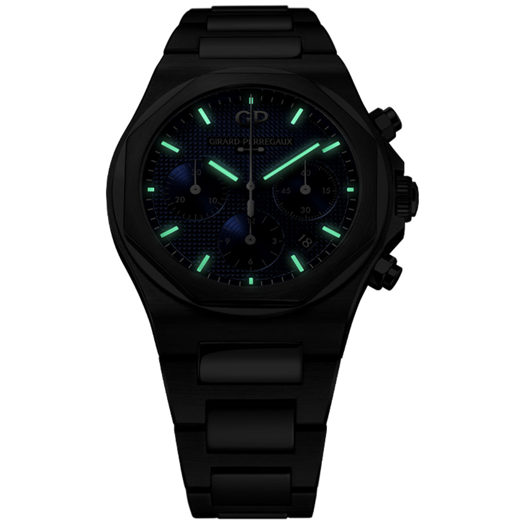 Orologio in acciaio Laureato Chronograph Girard perregaux