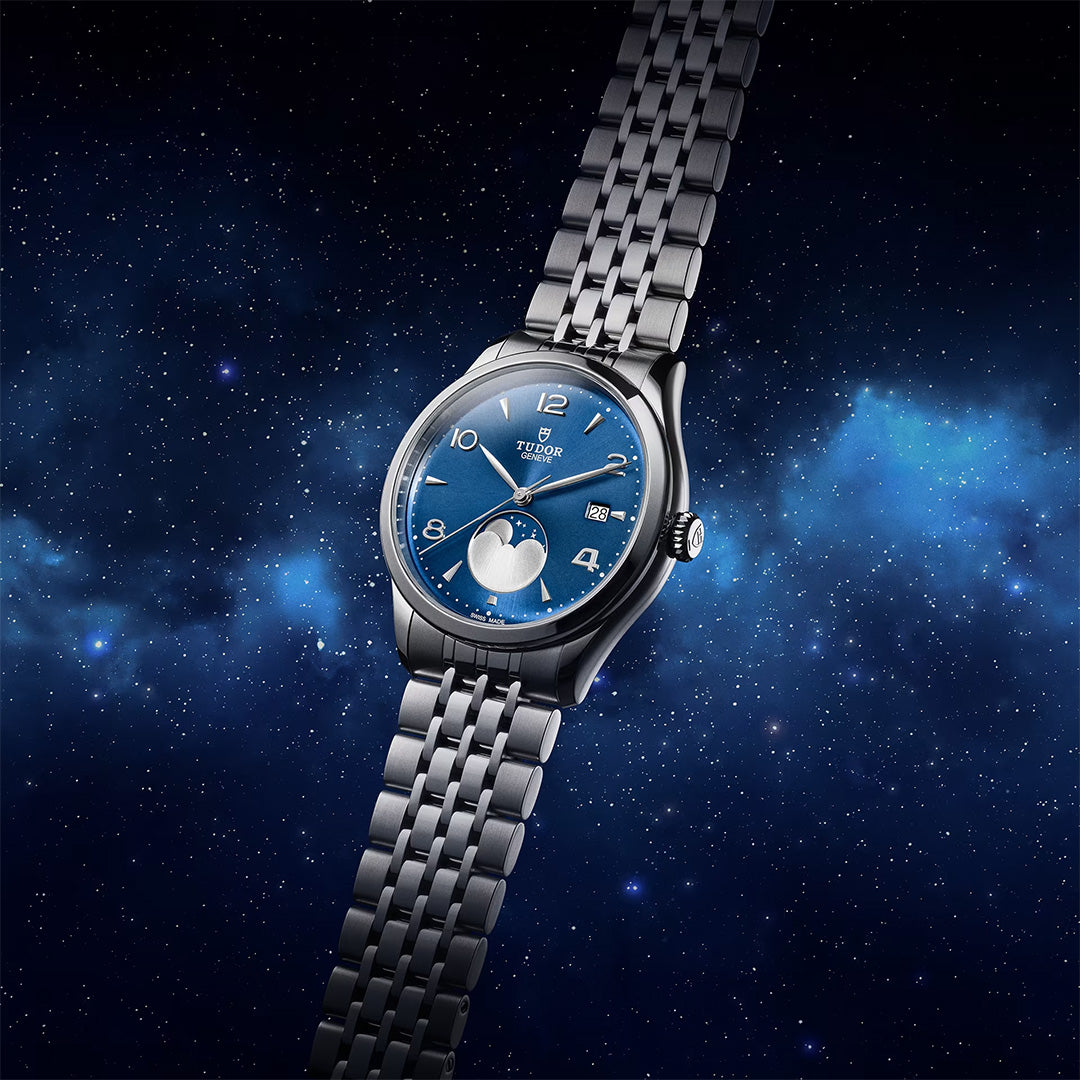 Watch in steel 1926 Luna, 39 mm Tudor