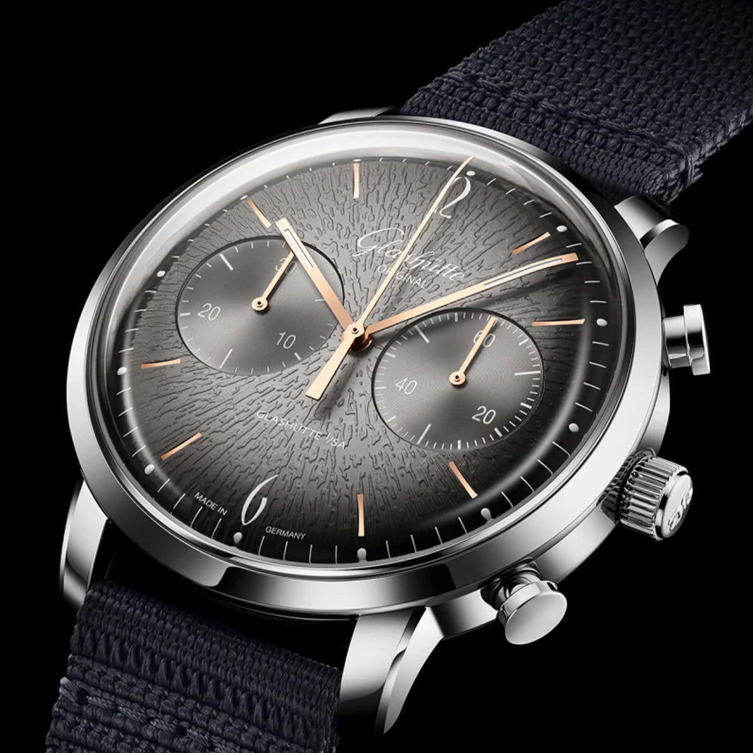 Orologio in acciaio Sixties Chronograph Annual Edition Glashutte original