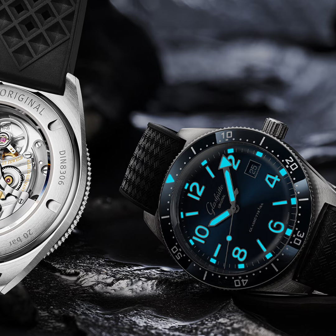 Watch in steel SeaQ Glashutte original