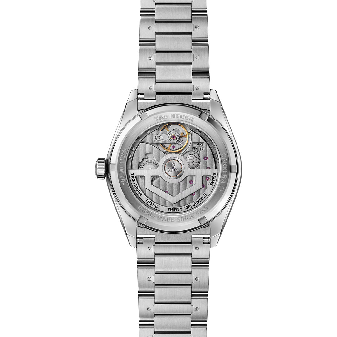 Orologio in acciaio Carrera Date Twin-Time Tag heuer