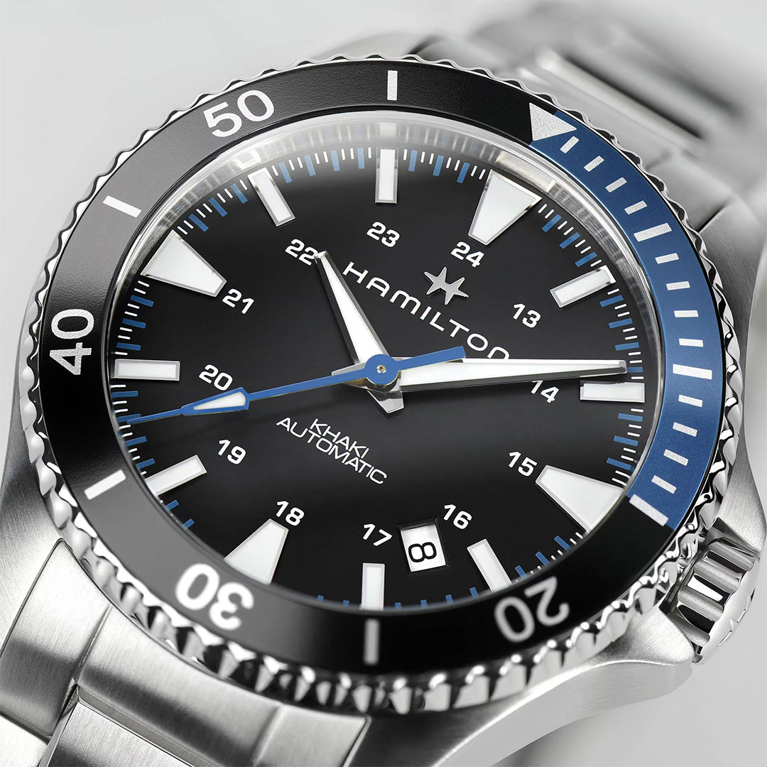Orologio in acciaio Khaki Navy Scuba Auto Hamilton