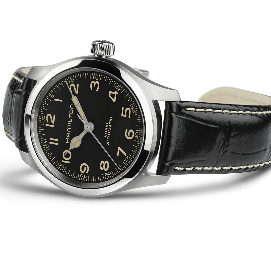 Orologio in acciaio Khaki Field Murph Hamilton