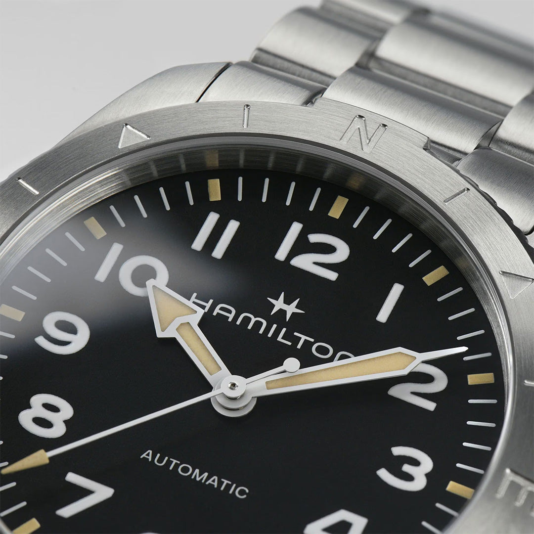 Orologio in acciaio Khaki Field Expedition Auto Hamilton