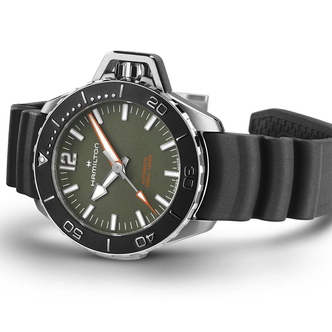 Watch in steel Khaki Navy Frogman Auto Hamilton
