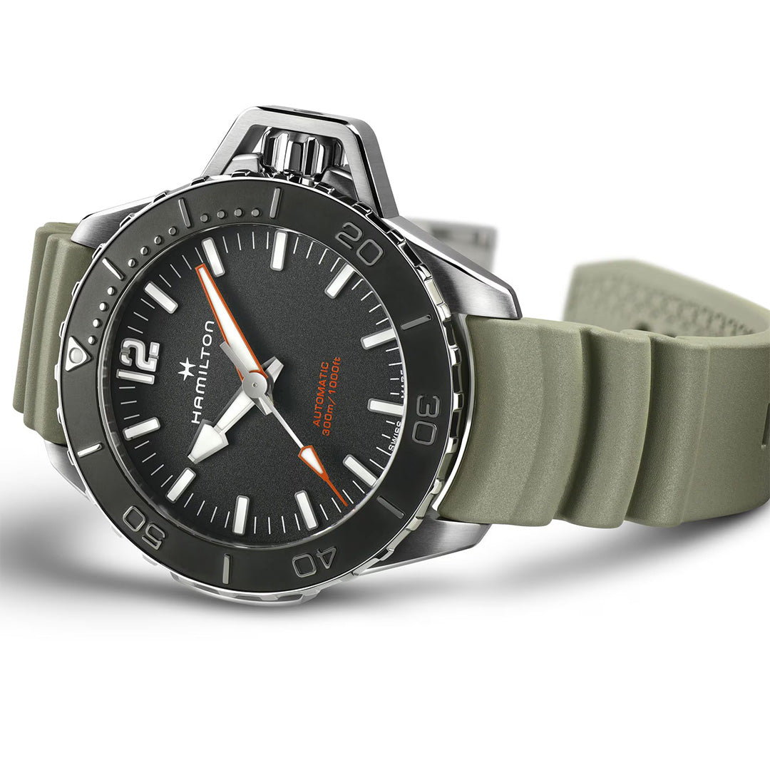 Orologio in acciaio Khaki Navy Frogman Auto Hamilton