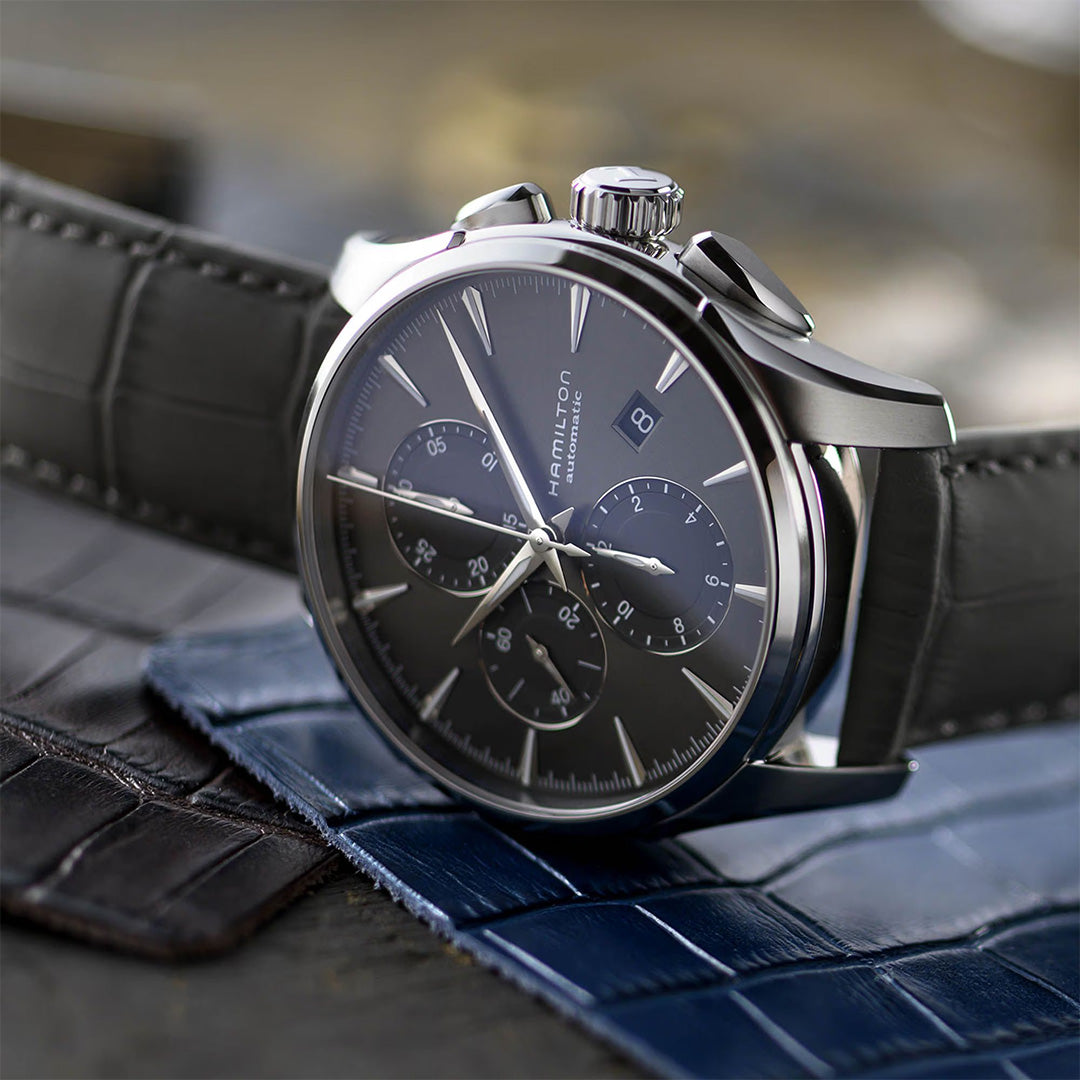 Watch in steel Jazzmaster Auto Chrono Hamilton