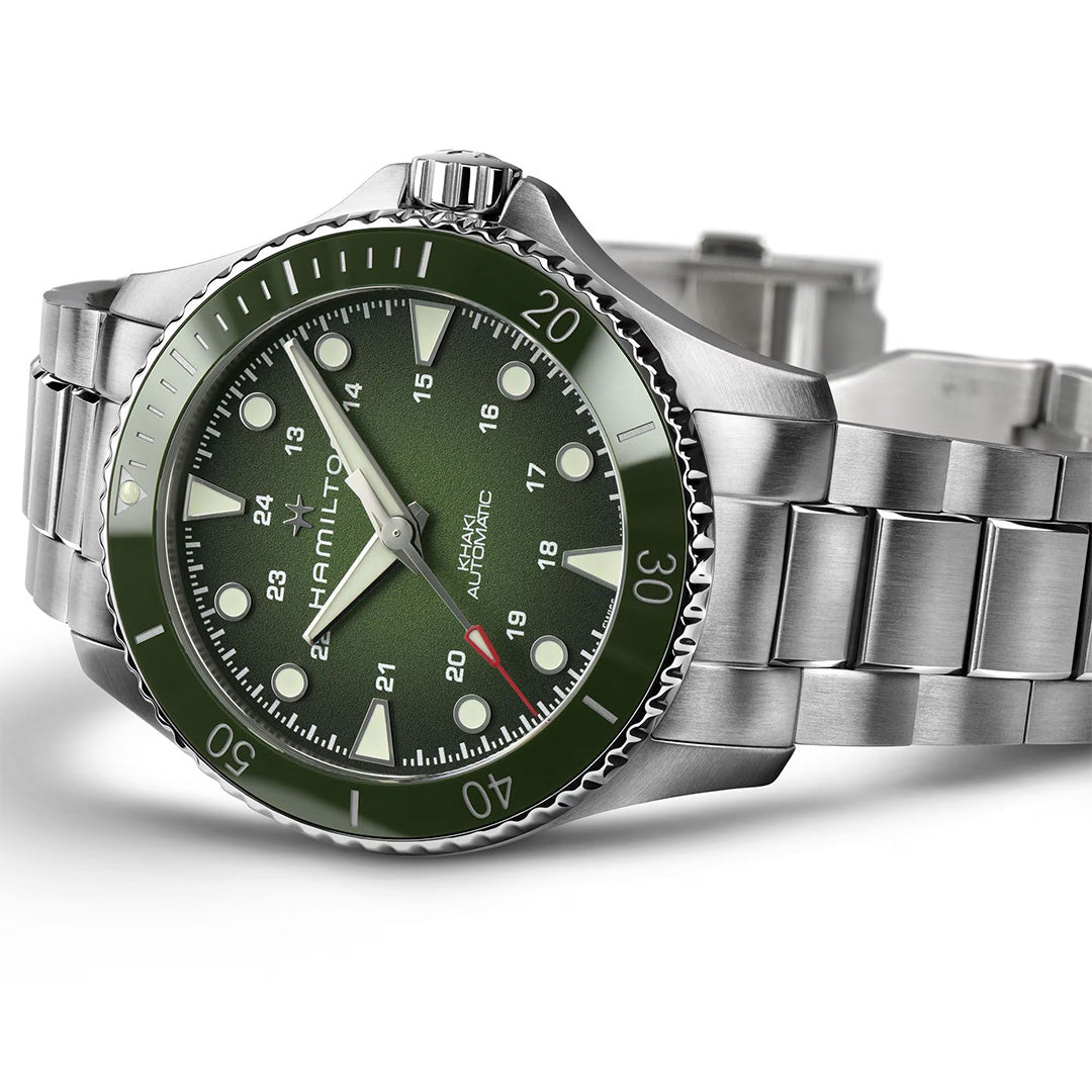 Orologio in acciaio Khaki Navy Scuba Auto Hamilton