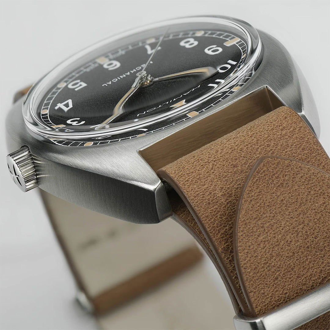 Orologio in acciaio Khaki Aviation Pilot Pioneer Mechanical Hamilton
