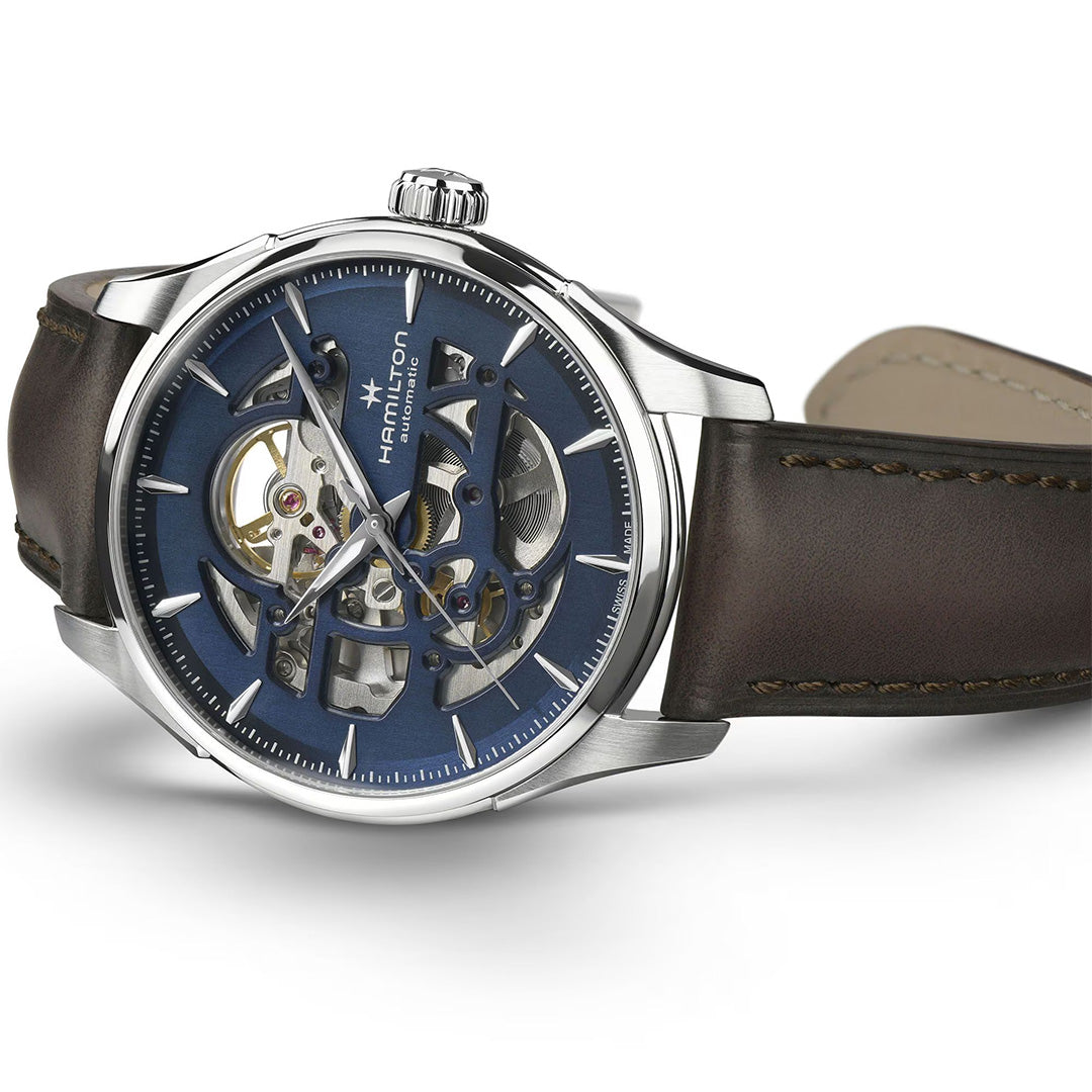 Watch in steel Jazzmaster Skeleton Auto Hamilton