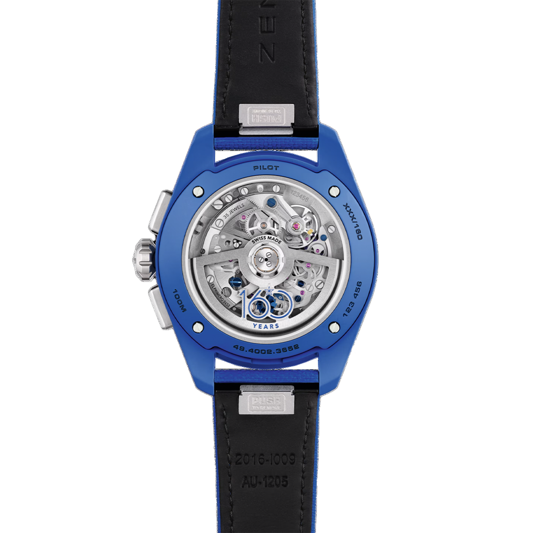 Orologio in ceramica blu Pilot Big Date Flyback - Edizione 160° Anniversario Zenith