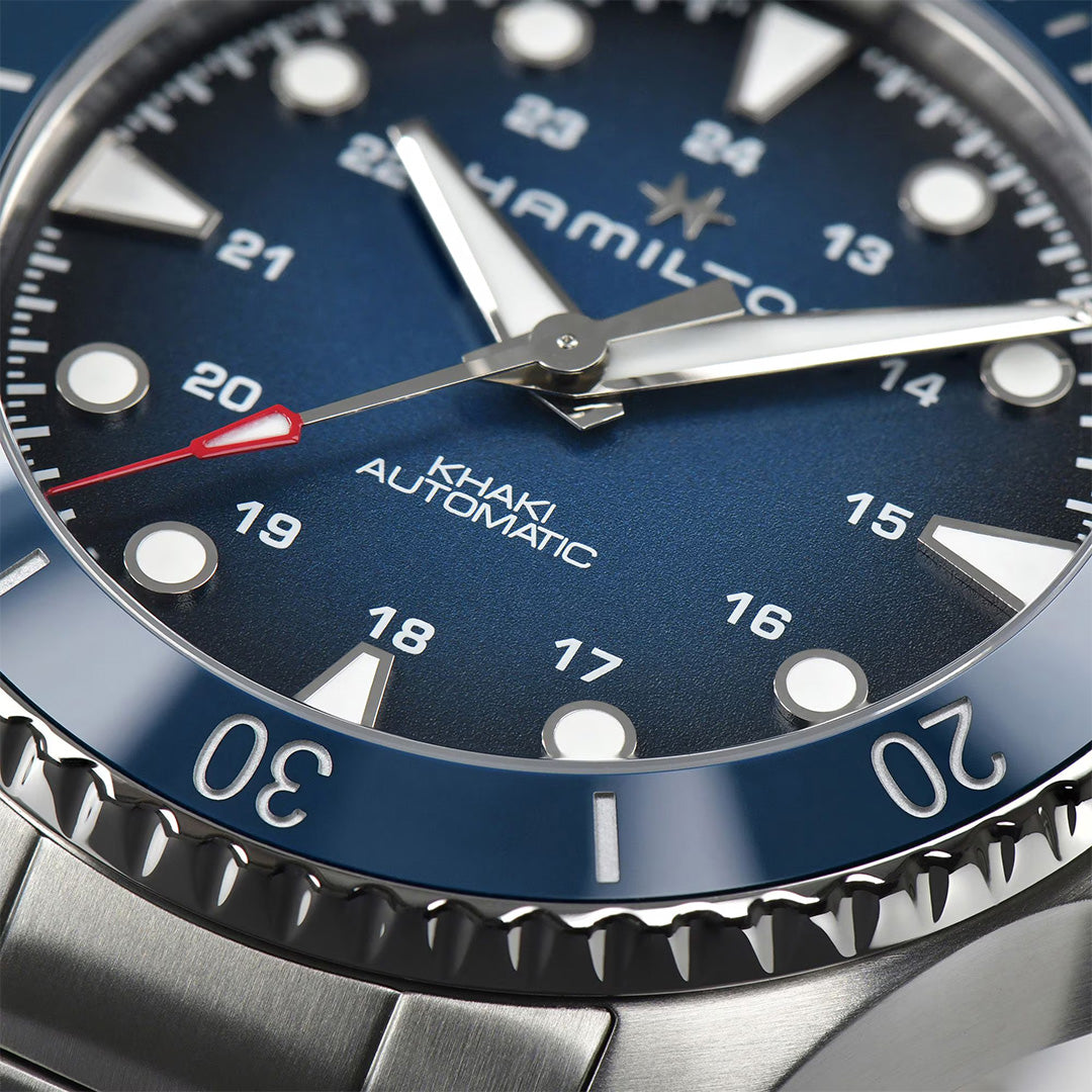 Orologio in acciaio Khaki Navy Scuba Auto Hamilton