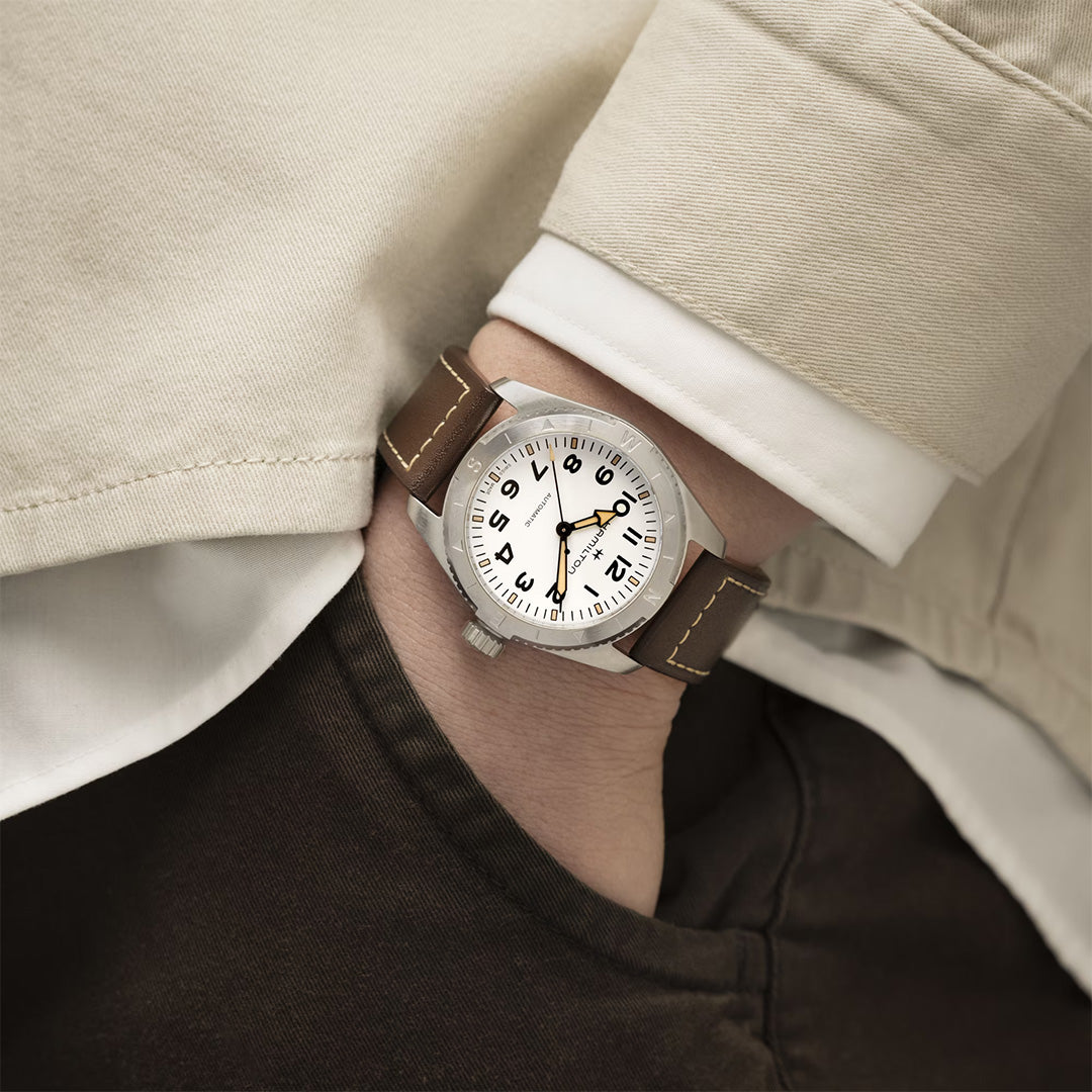 Orologio in acciaio Khaki Field Expedition Auto Hamilton