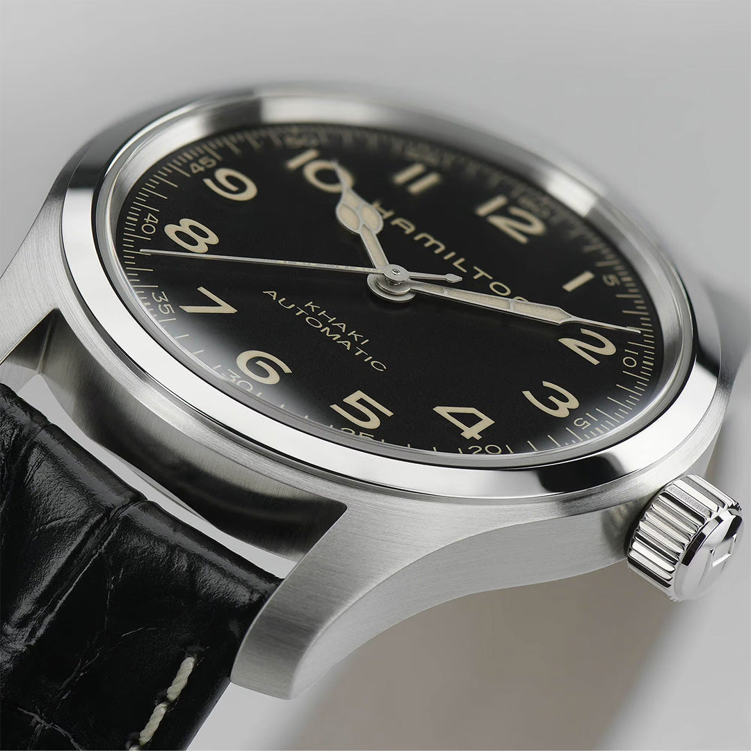 Orologio in acciaio Khaki Field - Murph Auto Hamilton