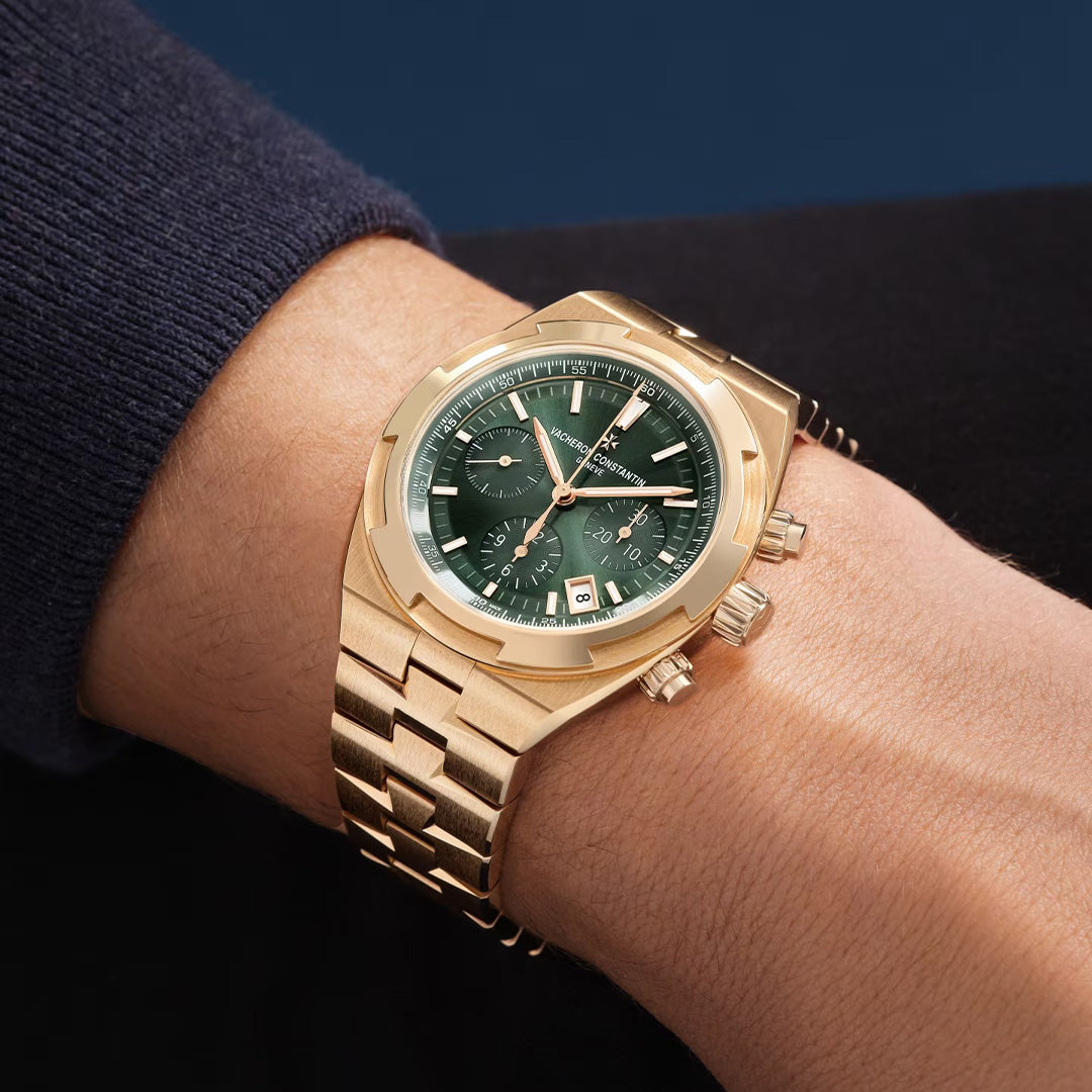 Orologio in oro rosa Overseas Cronografo Vacheron constantin