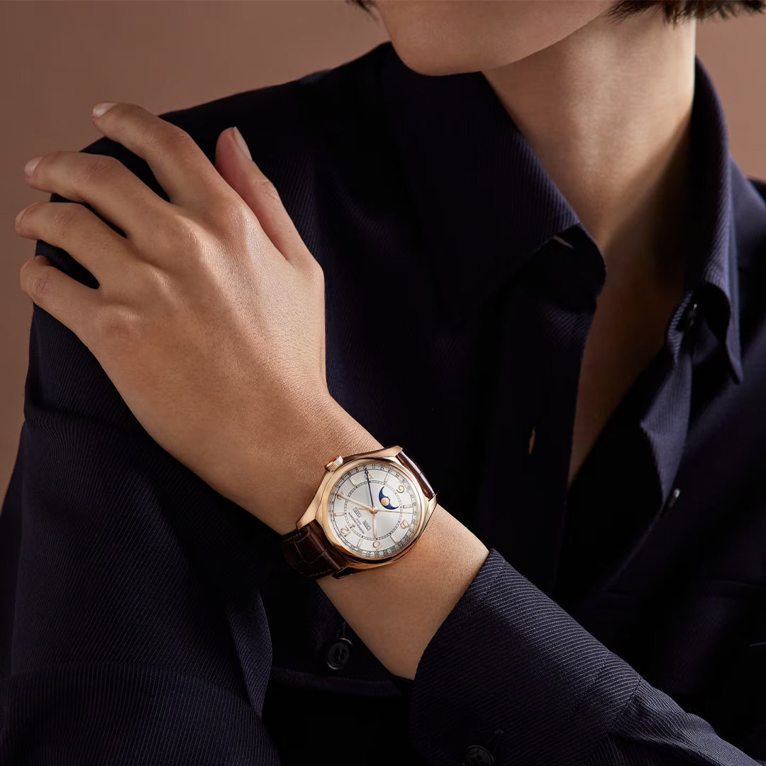 Orologio in oro rosa Fiftysix Calendario Completo Vacheron constantin