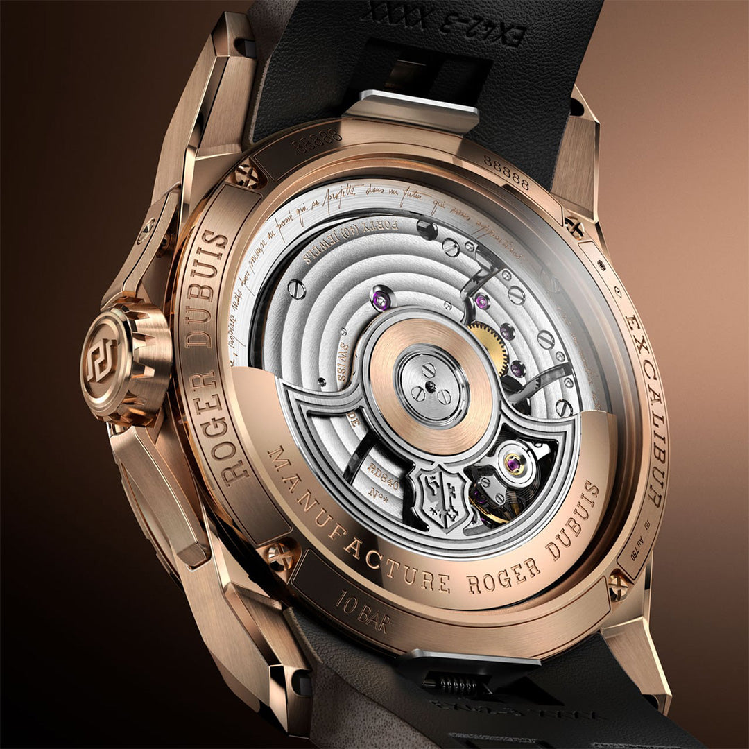 Orologio in oro rosa Excalibur Biretrograde Calendar Roger dubuis