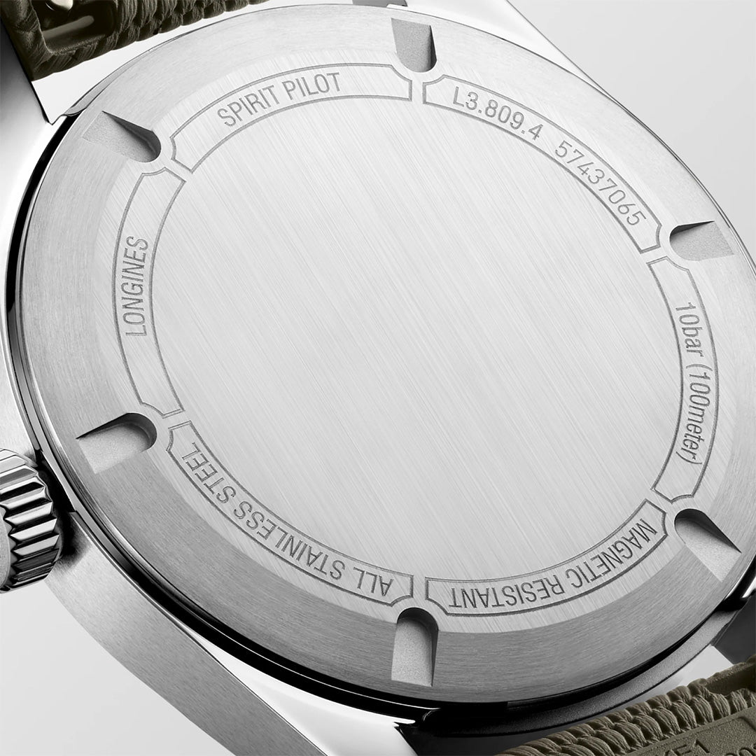 Orologio in acciaio Spirit Pilot Longines