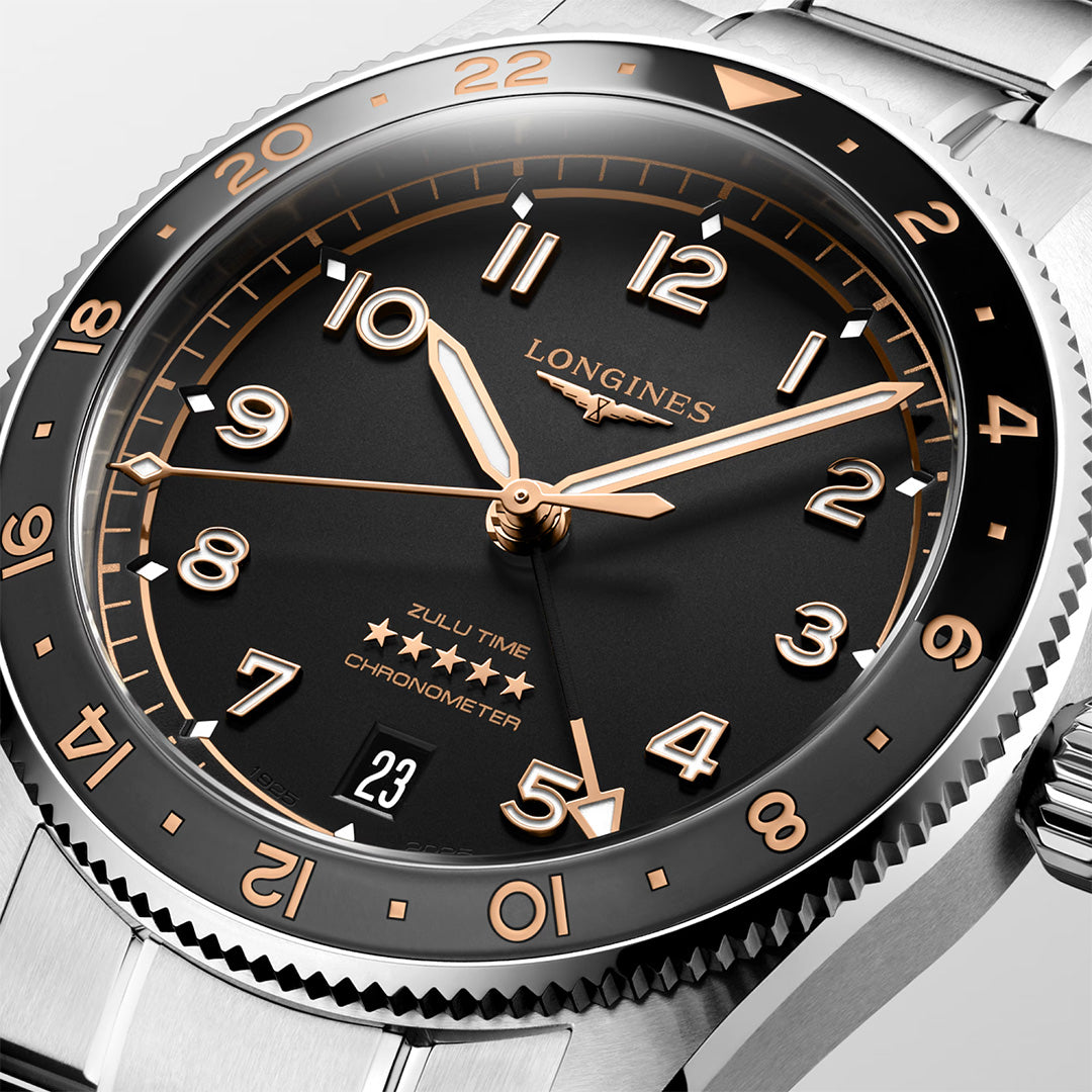 Orologio in acciaio Spirit Zulu Time Longines