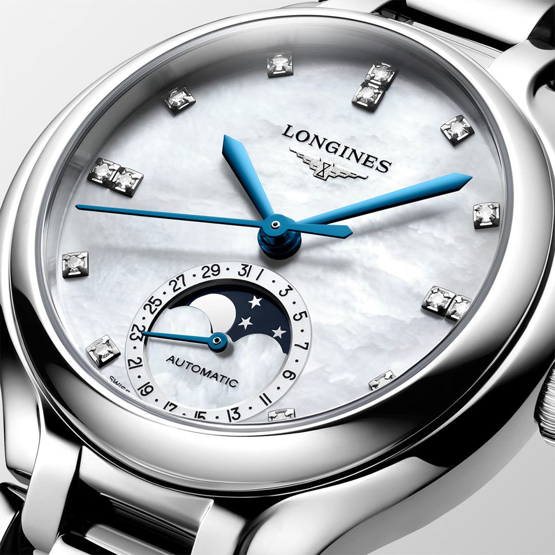 Orologio in acciaio PrimaLuna Moonphase Longines