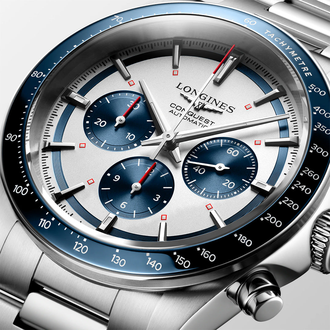 Orologio in acciaio Conquest Chronograph Longines