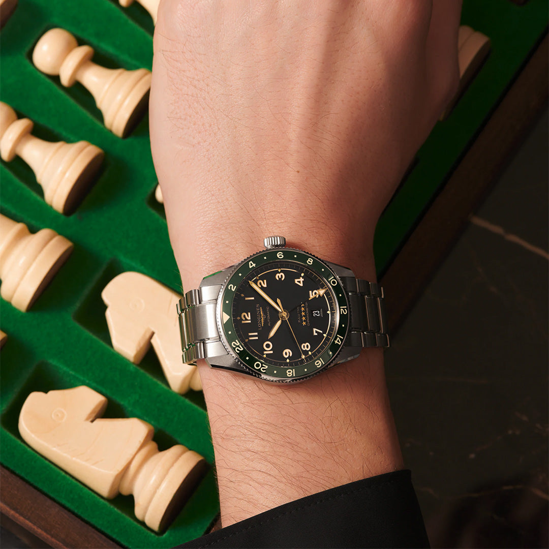 Watch in steel Spirit Zulu Time  Longines