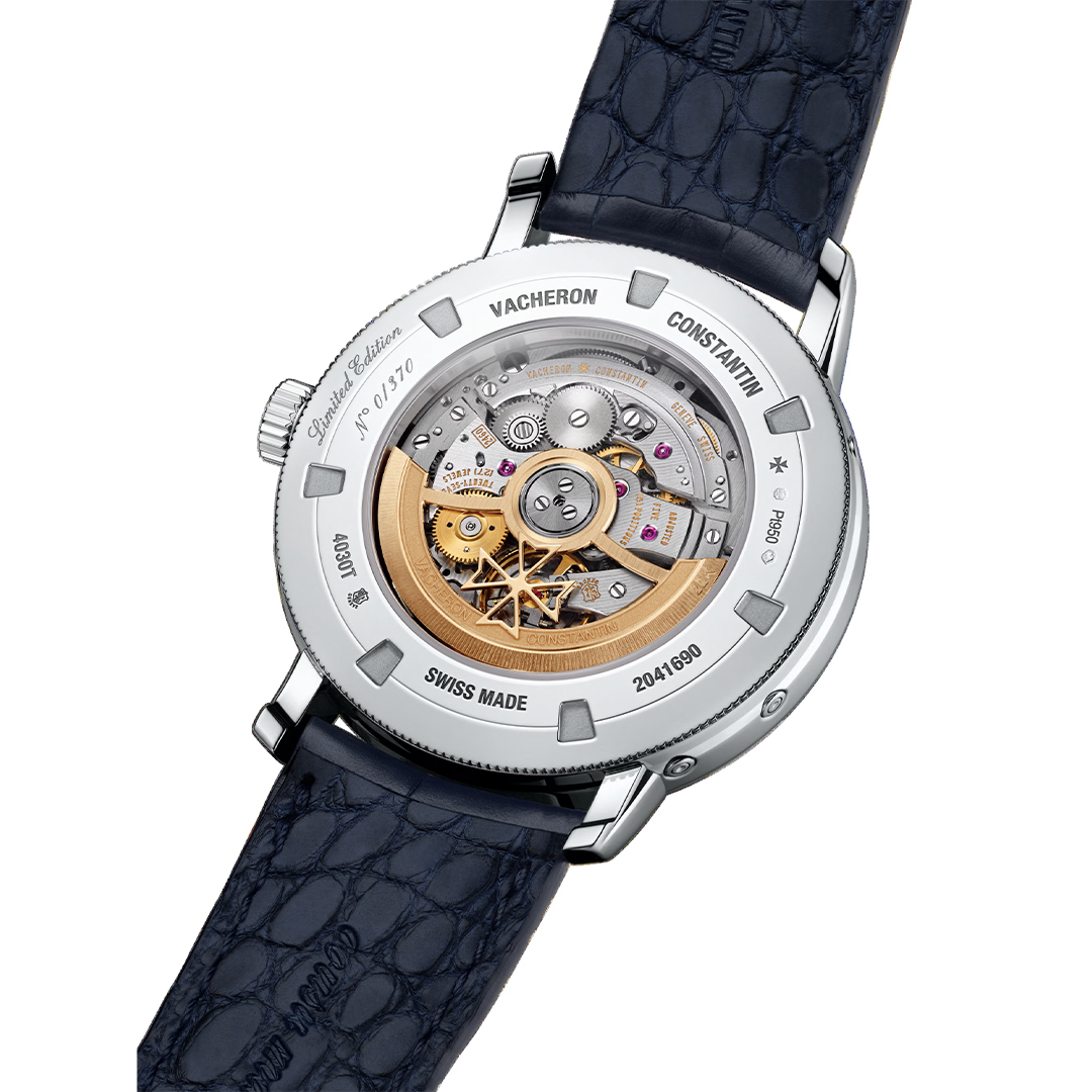 Watch in platinum Traditionnelle Perpetual Calendar Retrograde Date Openface Vacheron constantin