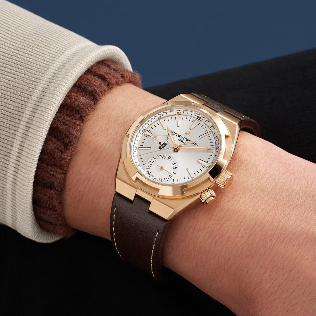 Orologio in oro rosa Overseas Dual Time Vacheron constantin