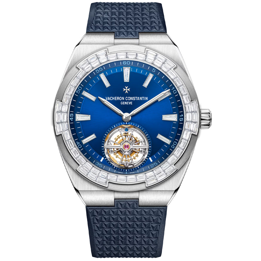 Orologio in oro bianco Overseas Tourbillon Alta Gioielleria Vacheron constantin