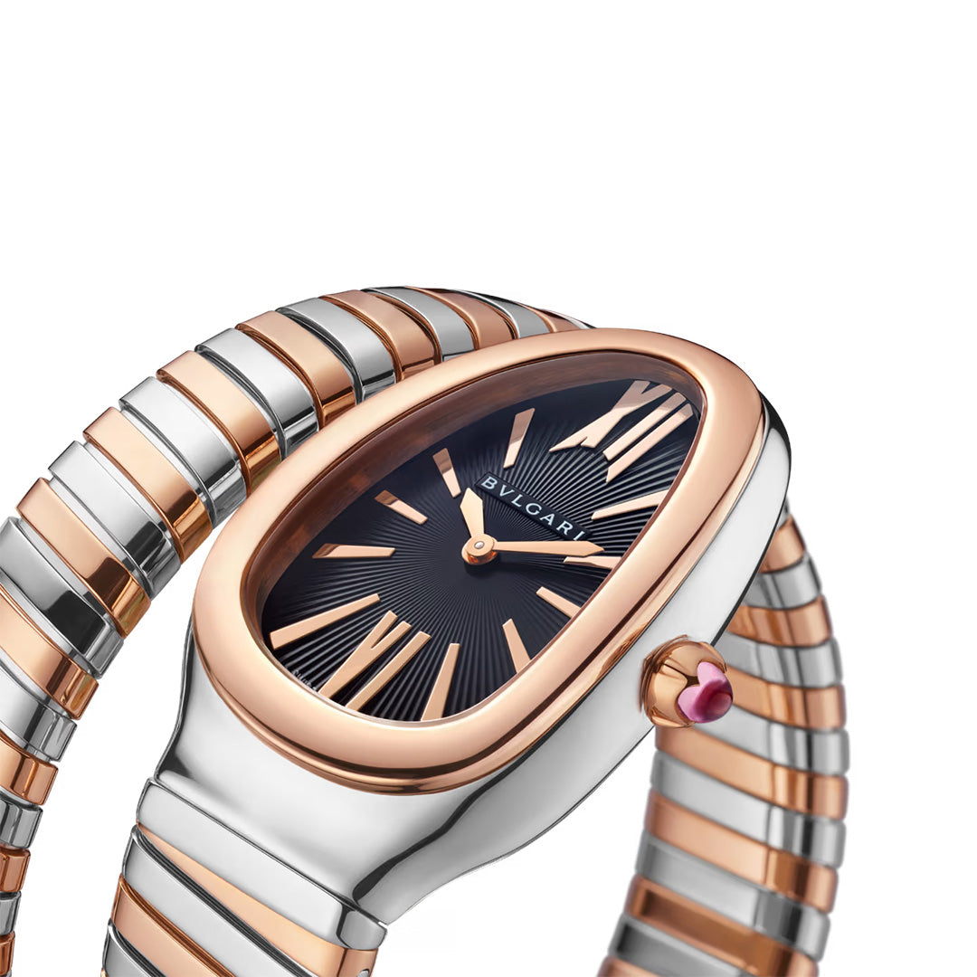 Watch in steel and rose gold Serpenti Tubogas Bulgari